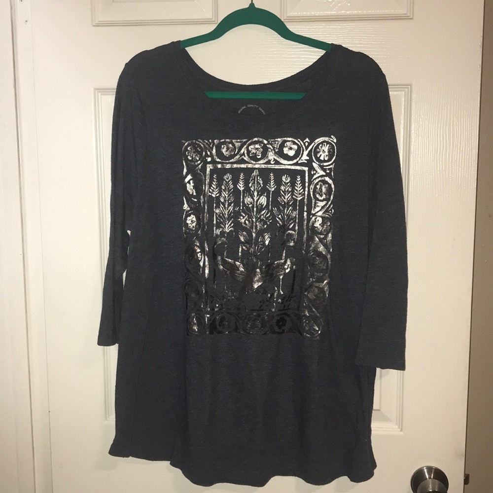Lucky Brand 3/4 sleeve tee